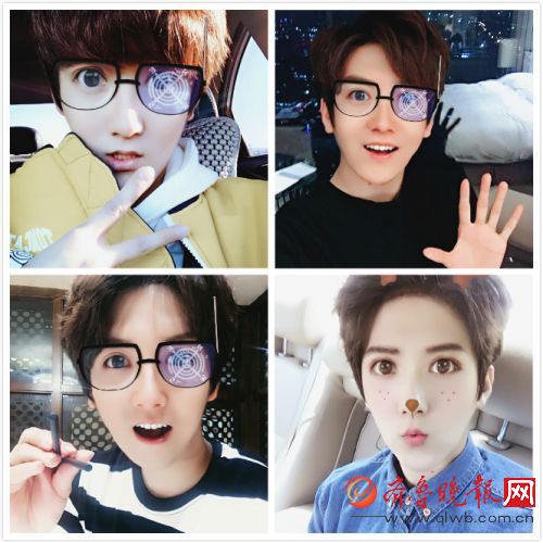 孔舒航美颜相机大头贴被赞timez童颜队长