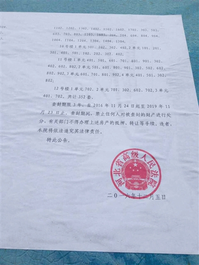 开发商房屋被查封业主恐失新房 涉及352套房子_手机凤凰网