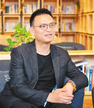 浙江文创集团董事长钱峰  首席记者王健 摄"未央的汉长安城遗址,新城