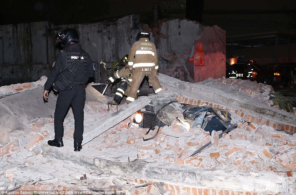 墨西哥8.4级大地震现场