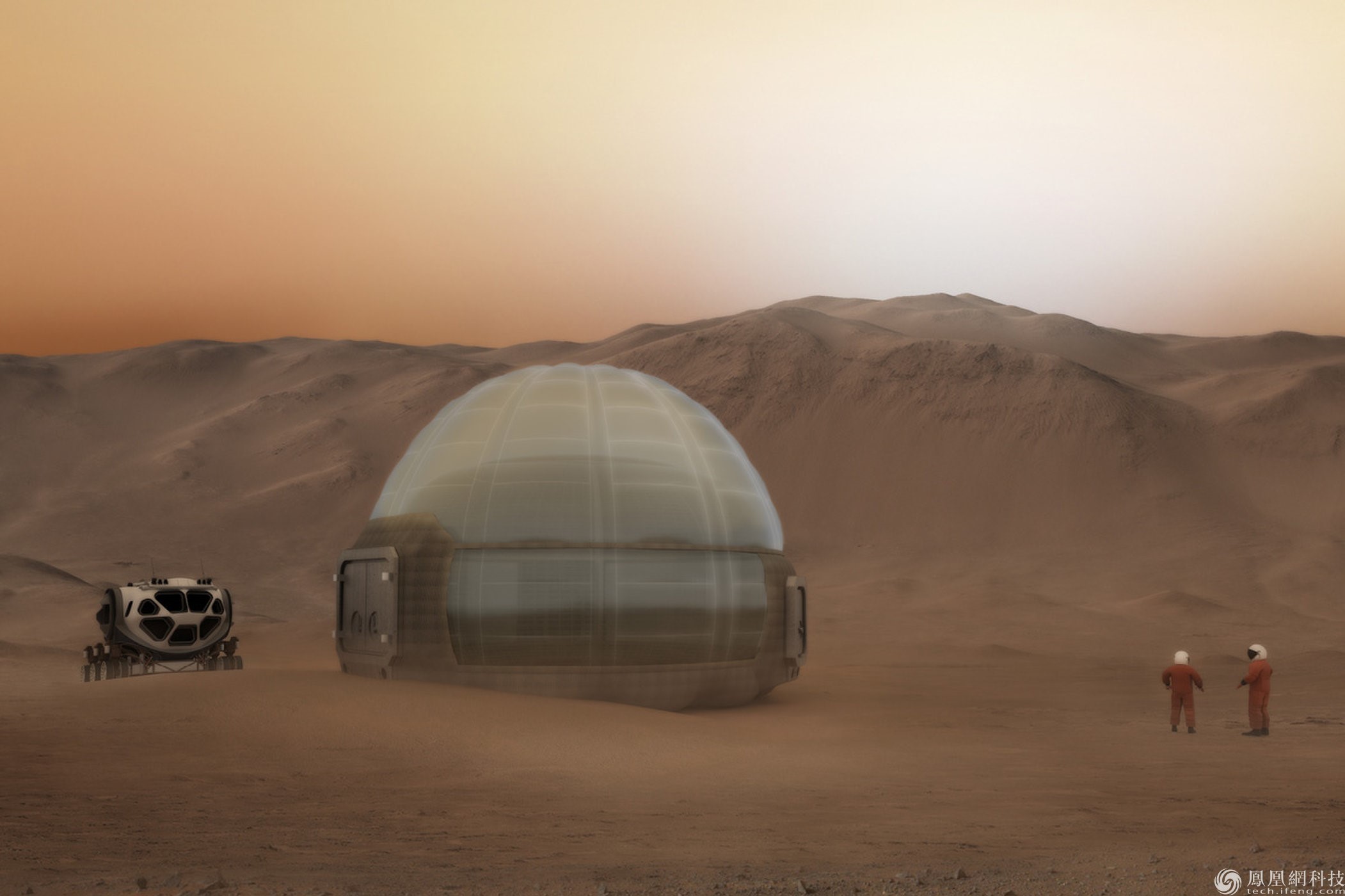 由NASA设计的火星冰屋:人类可长期居留火星_凤凰网