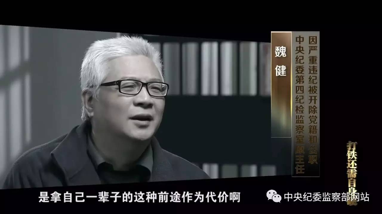 魏健(中央纪委第四纪检监察室原主任:藏在一个房子里,我平常也没时间