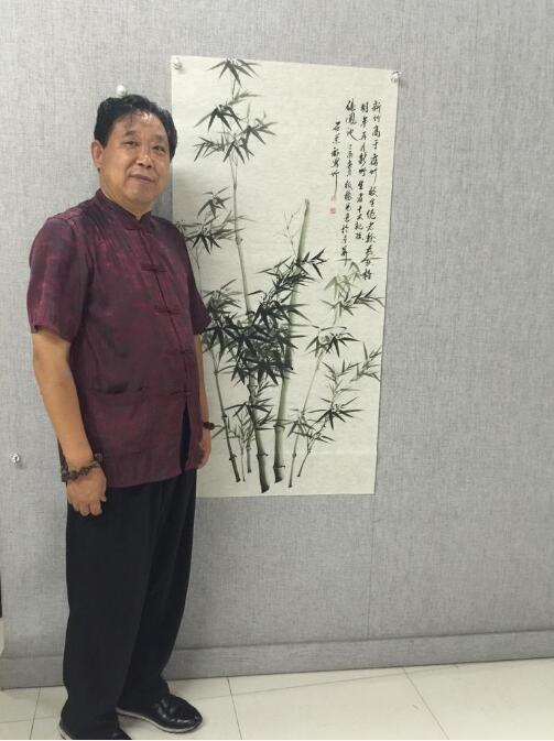 当代书画名家石荣禄竹子画欣赏正在易从网展售中