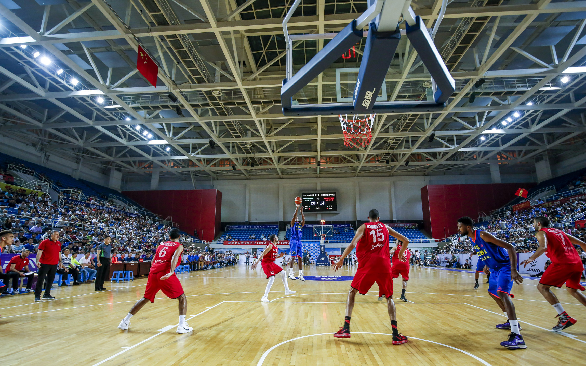 2018"java(佳沃)杯"中国蚌埠国际篮球对抗赛5月18日龙湖体育馆开赛