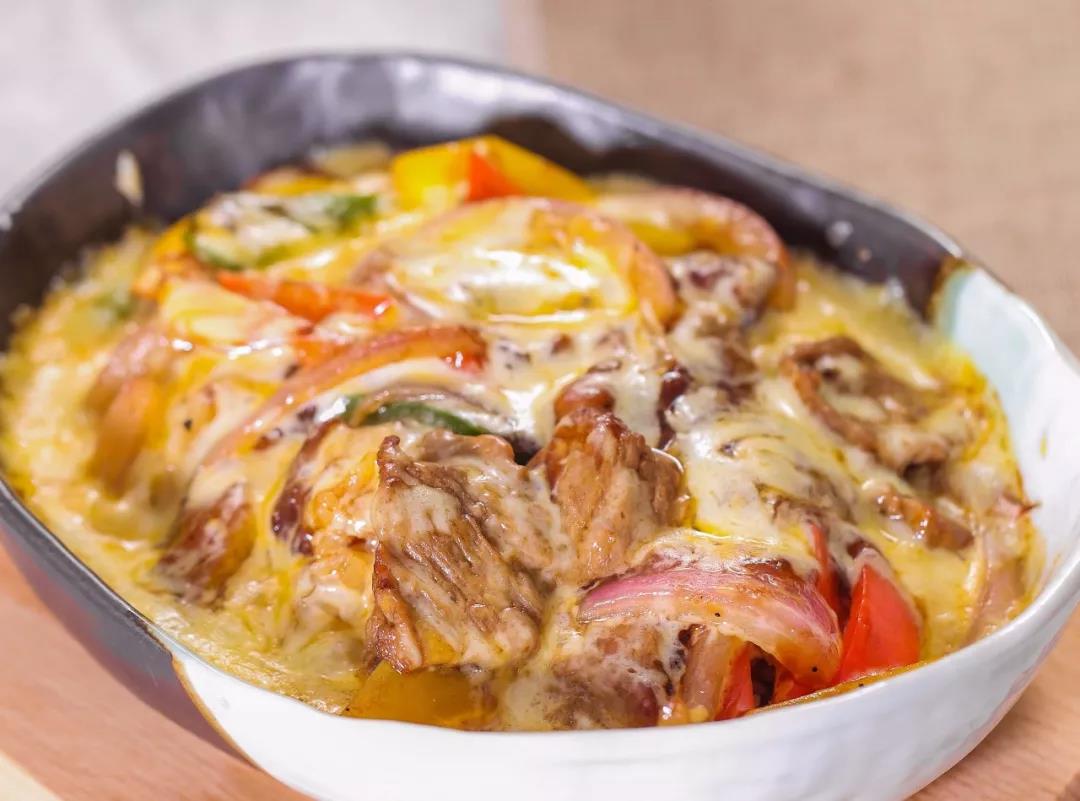 蚝油牛肉芝士焗饭