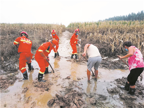 馳援壽光 淄博消防奮戰7個晝夜 560餘名消防官兵圓滿完成搶險救災任務