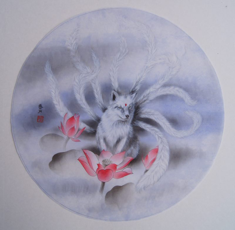 明明是菩萨却偏偏修炼成了狐仙画狐仙子姚霁月